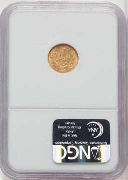 1862 G$1 Gold Dollar NGC MS61