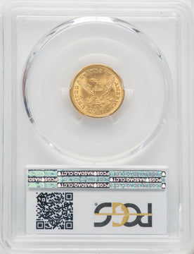 1907 $2.50 CAC Liberty Quarter Eagle PCGS MS65