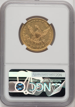 1856 $10 Liberty Eagle NGC AU50