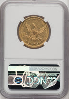 1856 $10 Liberty Eagle NGC AU50