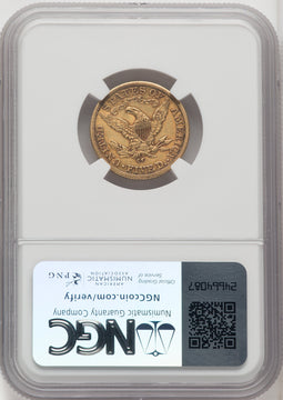 1893-CC $5 Liberty Half Eagle NGC AU55