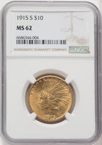 1915-S $10 Indian Eagle NGC MS62