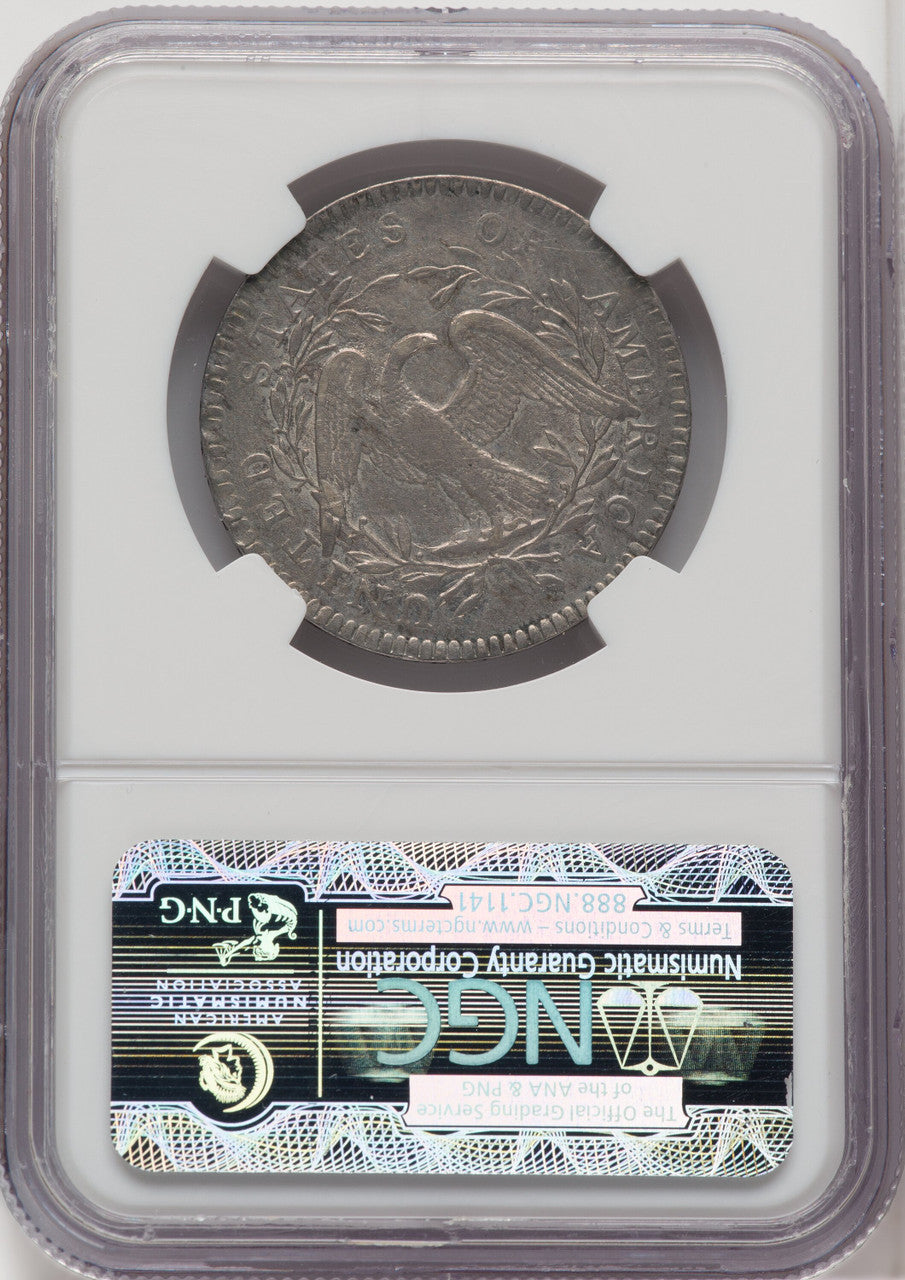 1795 50C 2 Leaves Early Half Dollar NGC AU55