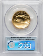 2009 $20 One-Ounce Gold Ultra High Relief First Strike FS Flag PCGS MS70