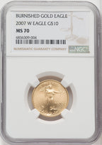 2007-W $10 Gold Eagle NGC MS70