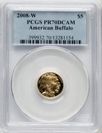 2008-W Gold American Buffalo 4-Coin Set PCGS PR70 DCAM