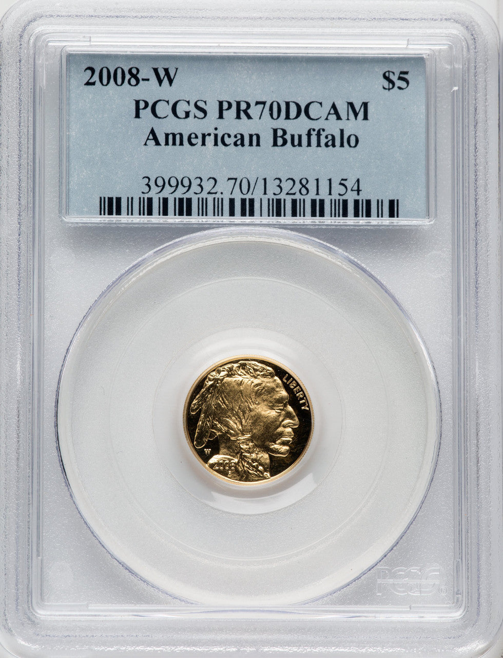 2008-W Gold American Buffalo 4-Coin Set PCGS PR70 DCAM
