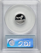 2000-w $10 Tenth-Ounce Platinum Blue Gradient PCGS PR70