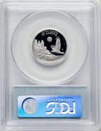 1998-W $25 Quarter-Ounce Platinum Eagle Statue of Liberty Blue Gradient PCGS PR70