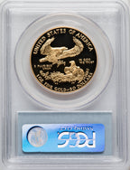 1992-W $50 One-Ounce Gold Eagle Blue Gradient PCGS PR70