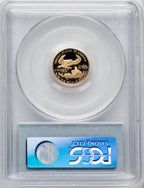 2001-W $5 Tenth-Ounce Gold Eagle Blue Gradient PCGS PR70