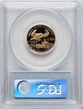 2000-W $10 Quarter-Ounce Gold Eagle Blue Gradient PCGS PR70