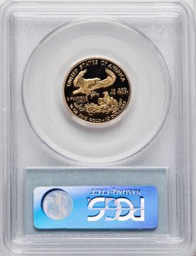 2001-W $10 Quarter-Ounce Gold Eagle Blue Gradient PCGS PR70