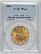 1909 $10 Indian Eagle PCGS MS64