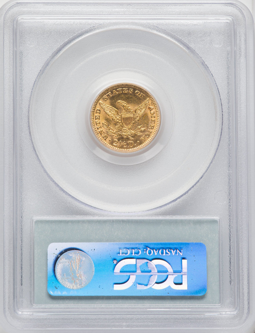 1889 $2.50 Liberty Quarter Eagle PCGS MS62