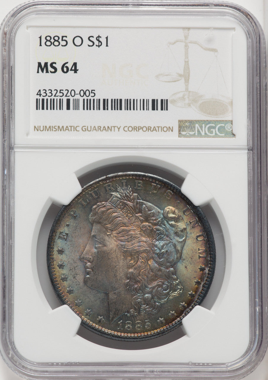 1885-O $1 Morgan Dollar NGC MS64