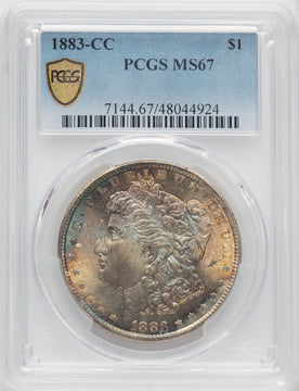 1883-CC $1 Morgan Dollar PCGS MS67