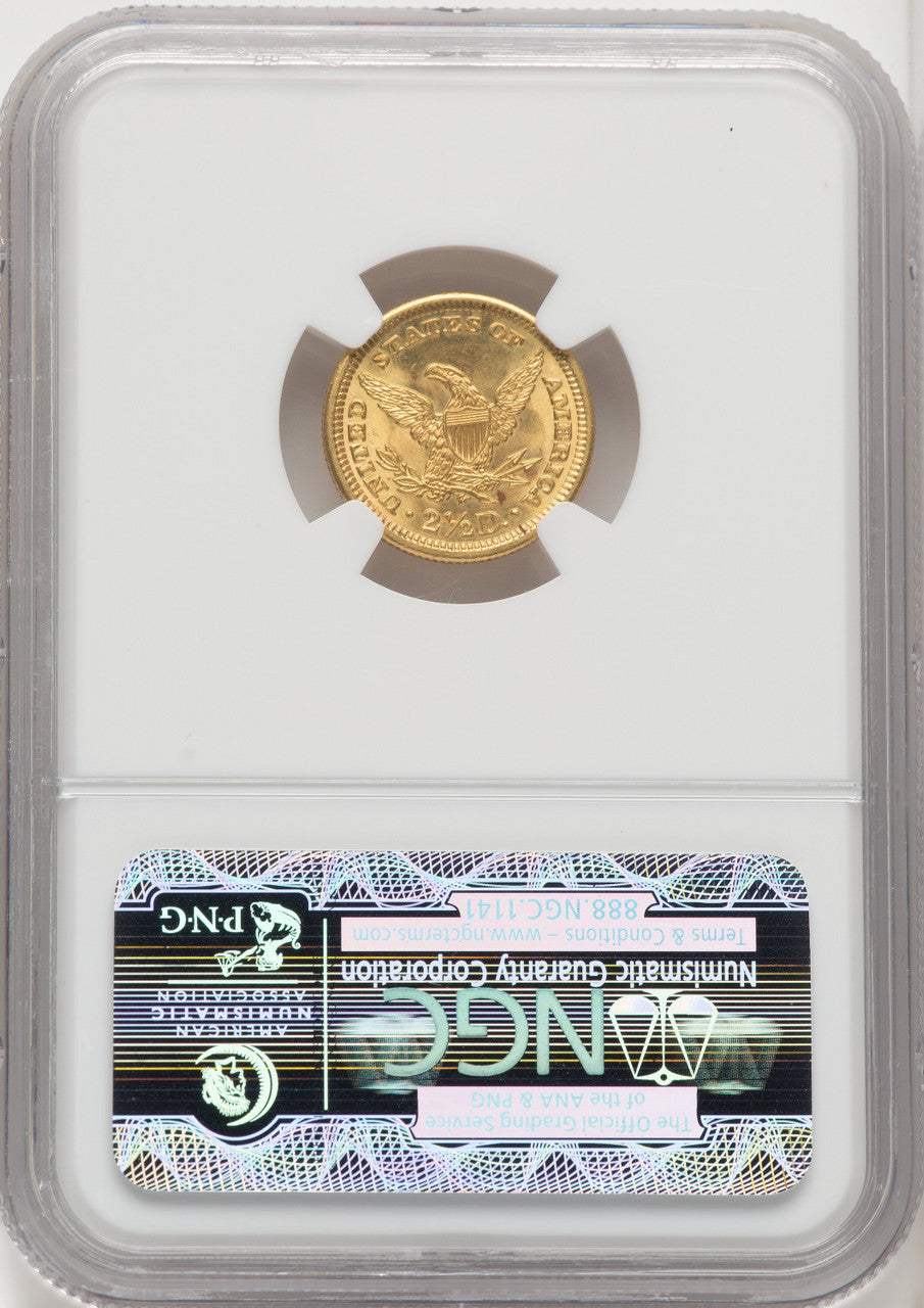 1906 $2.50 CAC Liberty Quarter Eagle NGC MS66