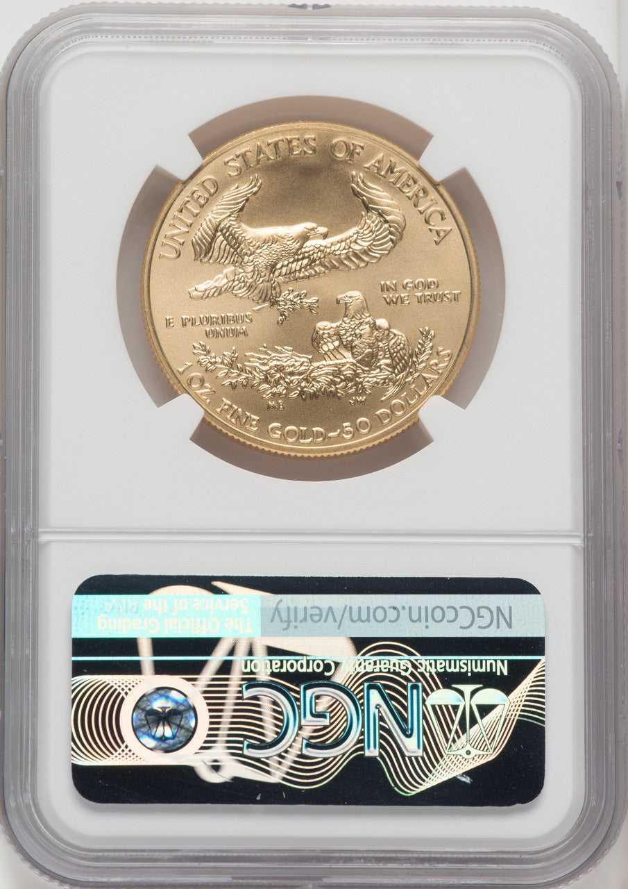 2013-W $50 One-Ounce Gold Eagle NGC MS70 Mercanti