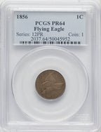 1856 1C Proof Flying Eagle Cent PCGS PR64