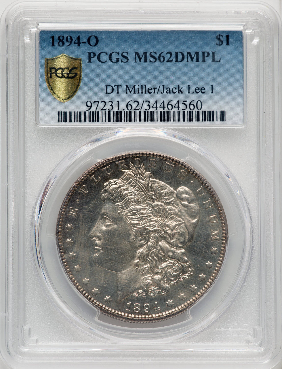 1894-O $1 DM Morgan Dollar PCGS MS62