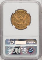 1869-S $10 CAC Liberty Eagle NGC AU55