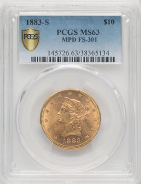 1883-S $10 FS-301 Liberty Eagle PCGS MS63