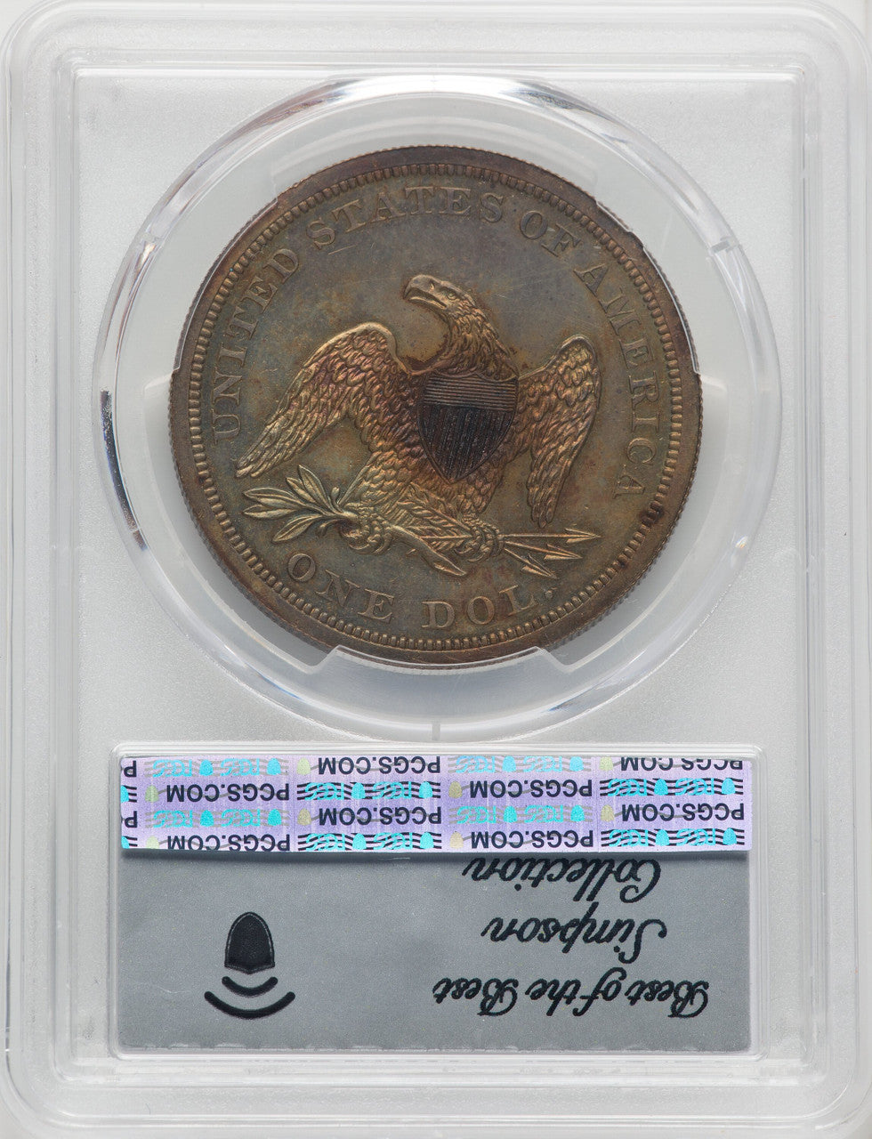 1851 Dollar Judd-132 BN Patterns PCGS MS64