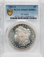 1891-S $1 DM Morgan Dollar PCGS MS65+