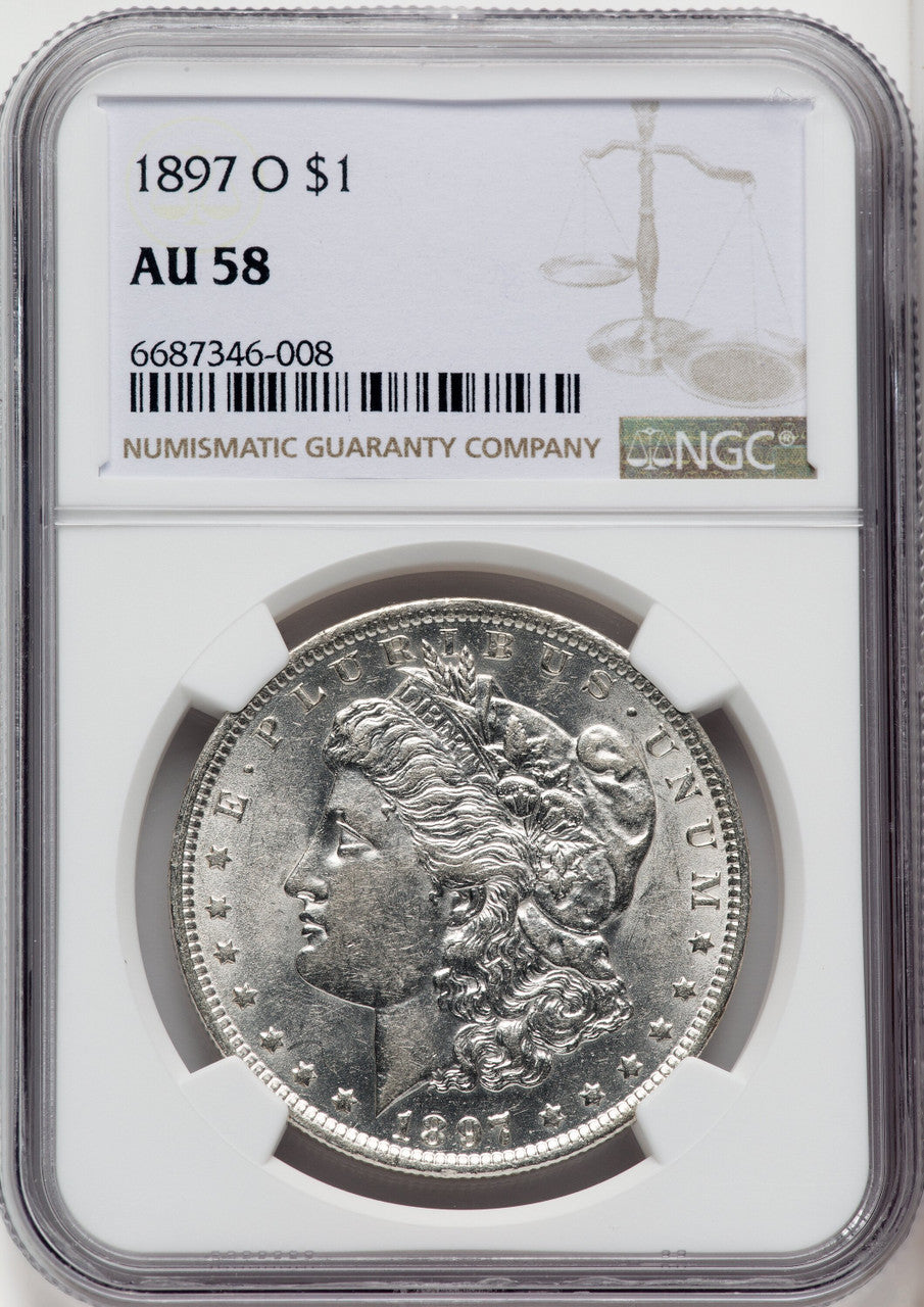 1897-O $1 Morgan Dollar NGC AU58 (767016029)