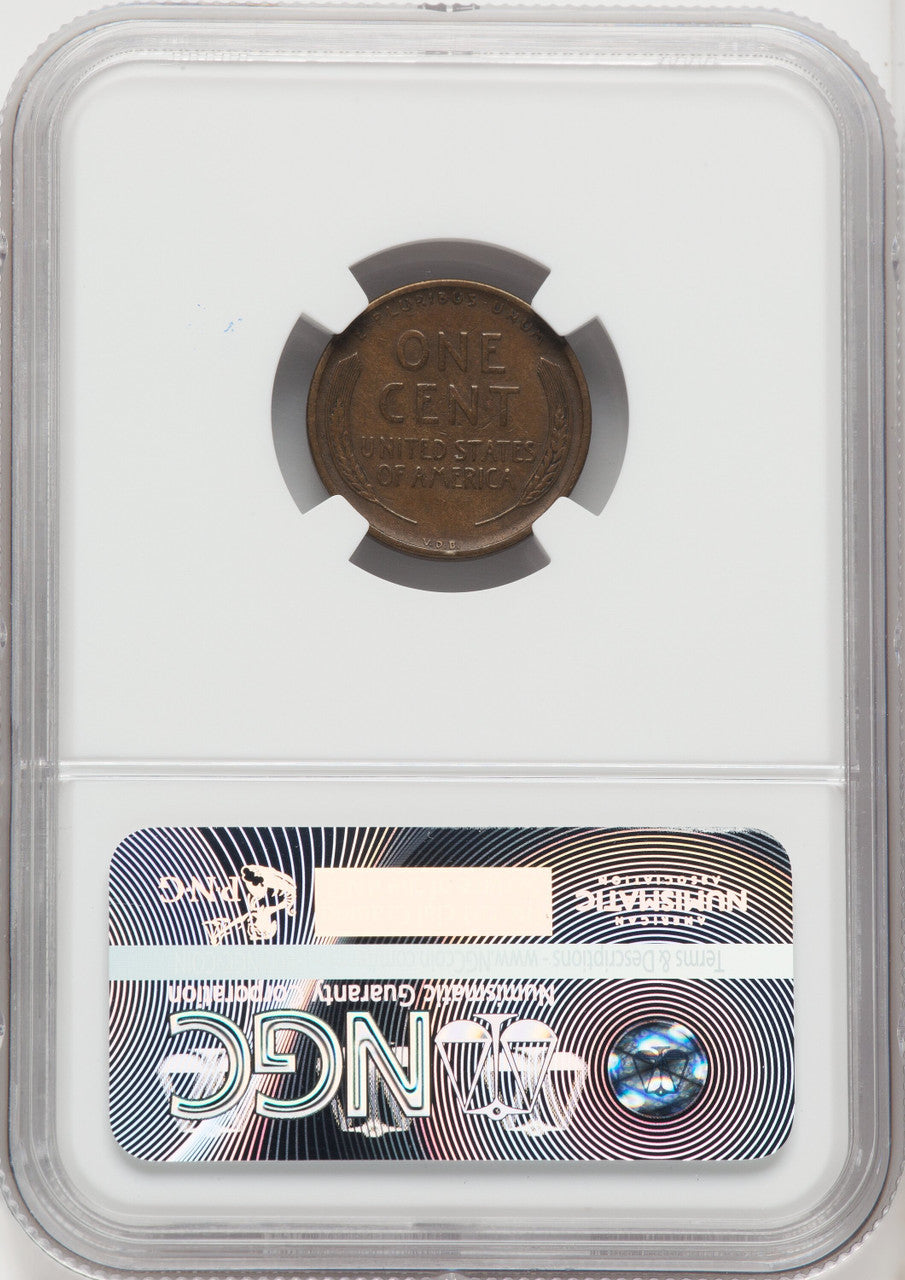 1909-S 1C VDB BN Lincoln Cent NGC VF20