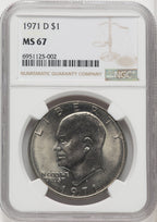 1971-D $1 Eisenhower Dollar NGC MS67 (766893015)