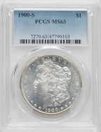 1900-S $1 Morgan Dollar PCGS MS63