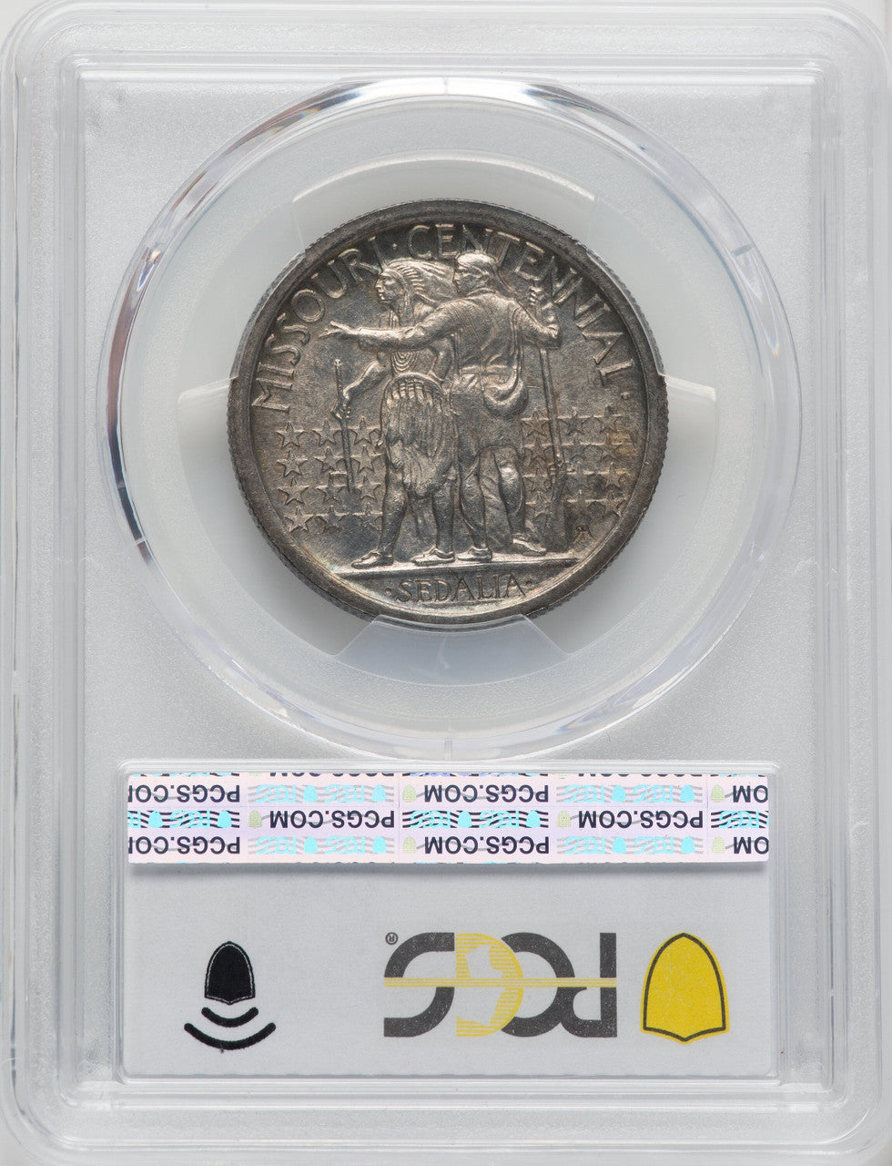 1921 50C Missouri Commemorative Silver PCGS MS62