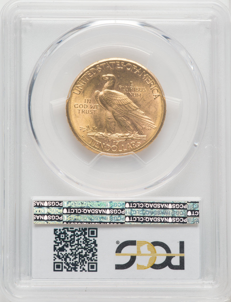 1910-D $10 CAC Indian Eagle PCGS MS64+