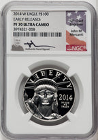 2014-W $100 One-Ounce Platinum Eagle First Strike NGC PF70 (767266068)