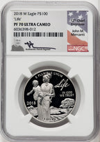 2018-W $100 One Ounce Platinum Eagle Life NGC PF70 (767266085)