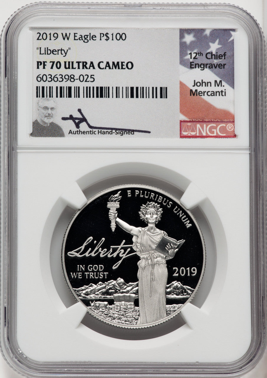 2019-W $100 One-Ounce Platinum Eagle Liberty NGC PF70 (767266091)