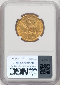 1877-S $10 Liberty Eagle NGC AU55