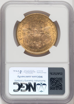 1877-S $20 Liberty Double Eagle NGC MS62 (518529028)