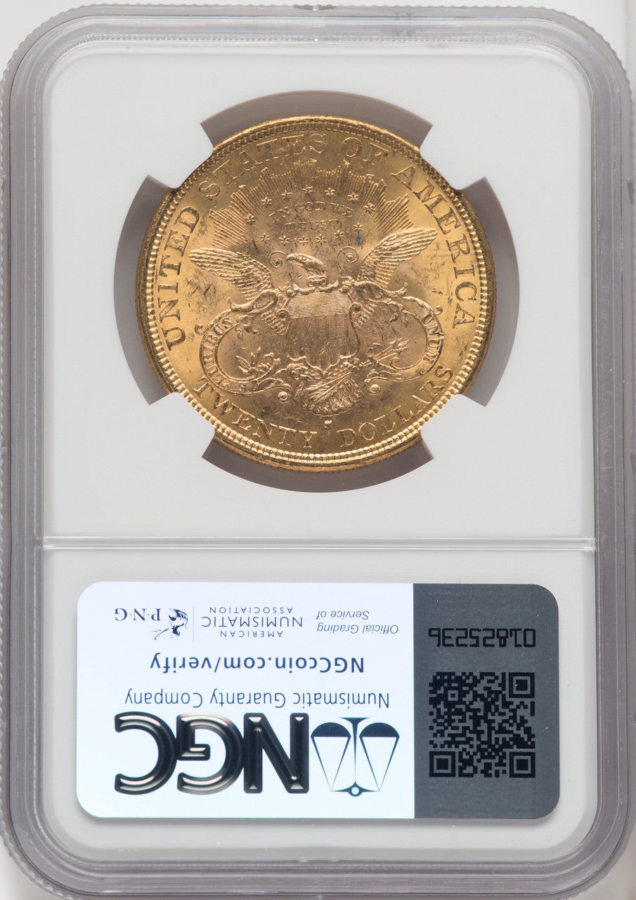 1877-S $20 Liberty Double Eagle NGC MS62 (518529028)