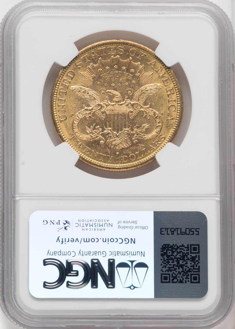 1877-S $20 Liberty Double Eagle NGC MS62 (518529025)