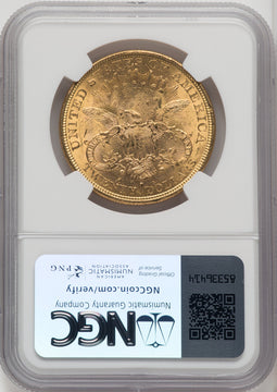 1877-S $20 Liberty Double Eagle NGC MS62 (518529029)