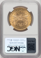 1877-S $20 Liberty Double Eagle NGC MS62