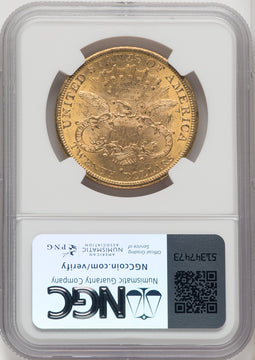 1877-S $20 Liberty Double Eagle NGC MS62 (518529034)