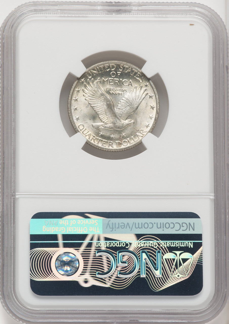 1923 25C FH Standing Liberty Quarter NGC MS67