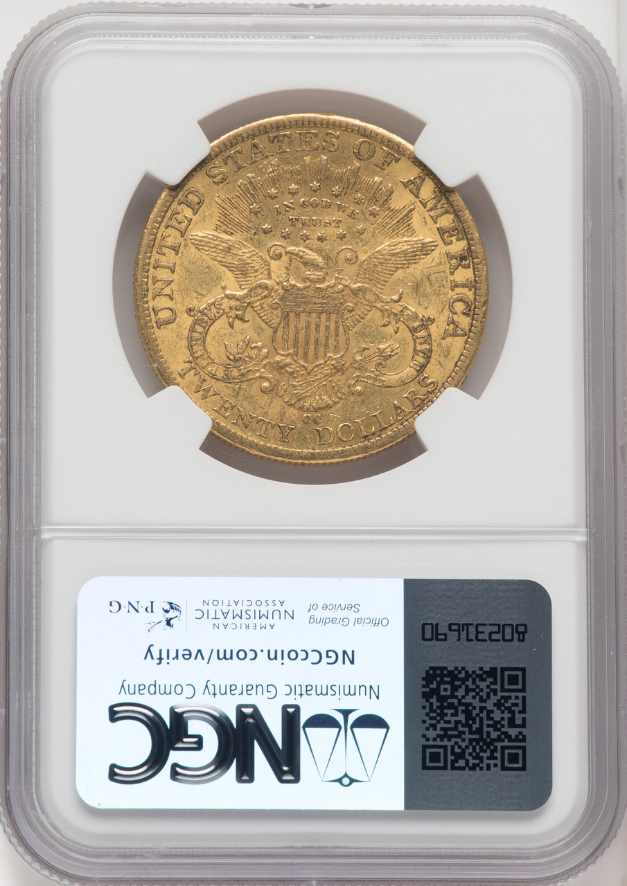 1884-CC $20 Liberty Double Eagle NGC AU58 (766865034)