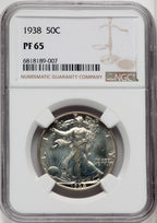 1938 50C Proof Walking Liberty Half Dollar NGC PR65