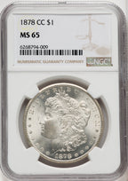 1878-CC $1 Morgan Dollar NGC MS65 (767090028)