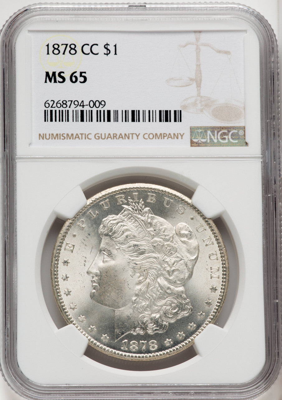 1878-CC $1 Morgan Dollar NGC MS65 (767090028)
